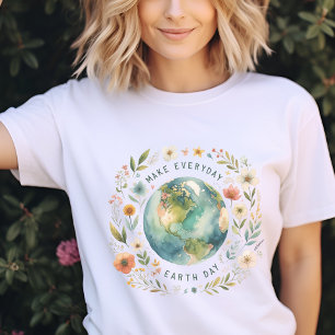 Elke dag op aarde t-shirt