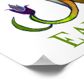 Elke dag redt de Dag van de Aarde bomen hartkunst Poster (Hoek)