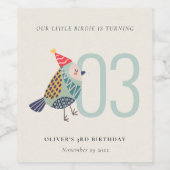 Elke dag van de dag om de dag wijn etiket (Enkel label)