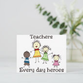 Elke dag weer briefkaart (Staand voorkant)