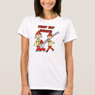 Elke dag weer herkozen brandweerlieden T-shirts en