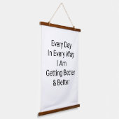 Elke dag word ik weer beter hangend wandkleed (Gebogen)