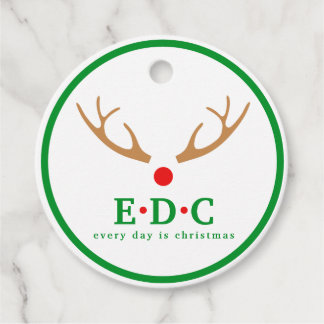 Elke dag zijn kerstcadeautjes bedankjes labels