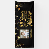 Elke dag zwarte goudsterren in het Making Spandoek (Verticaal)