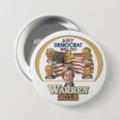 Elke democraat zal het doen ronde button 7,6 cm (Voorkant /achterkant)