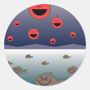 Elke dwaas kan ronde sticker