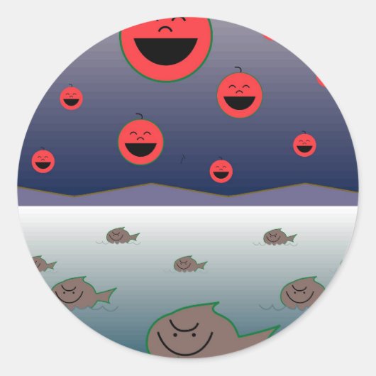 Elke dwaas kan ronde sticker (Voorkant)