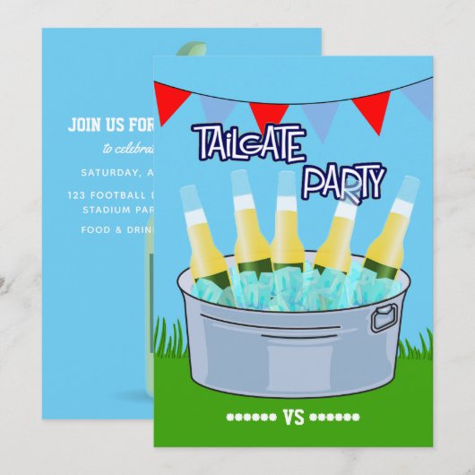 Elke evenement staarthekfeest aanpasbaar kaart (Voorkant / Achterkant)