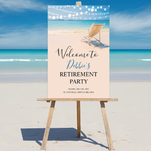 ELKE EVENEMENT - Strand Welkom Teken Poster