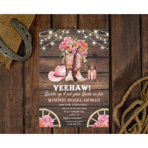 ELKE GELEGENHEID - Cowgirl-laars bloem westerse ui Kaart