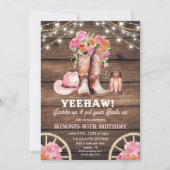 ELKE GELEGENHEID - Cowgirl-laars bloem westerse ui Kaart (Voorkant)