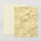 Elke gelegenheid Gold Zebra Stripes Blank Kaart (Voorkant / Achterkant)