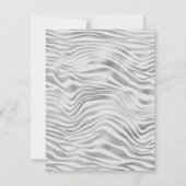 Elke gelegenheid Silver Zebra Stripes Blank Kaart (Voorkant)