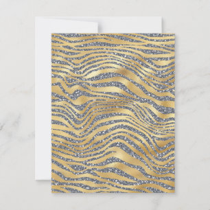 Elke gelegenheid Zebra Glitter Blank Kaart