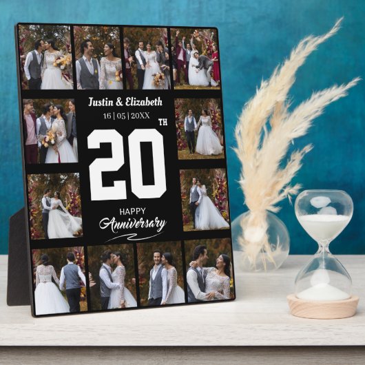 Elke gelukkige verjaardag 12 foto collage fotoplaat (Zijkant)