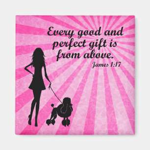 Elke Goede en perfecte Gift James 1:17 Christelijk Magneet