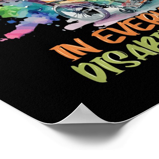 Elke handicap heeft speciale behoeften poster (Hoek)