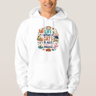 Elke Hartslag Een Snor Kat Liefhebber Leuke Leven  Hoodie