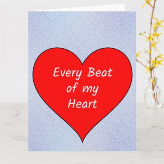 Elke Hartslag van Mijn Hart Kaart (Gele Bloem)