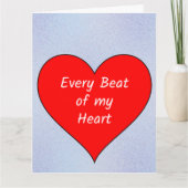 Elke Hartslag van Mijn Hart Kaart (Voorkant)