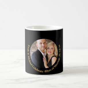 ELKE Huwelijksjubileum Zwart Goud Marmer FOTO Koffiemok