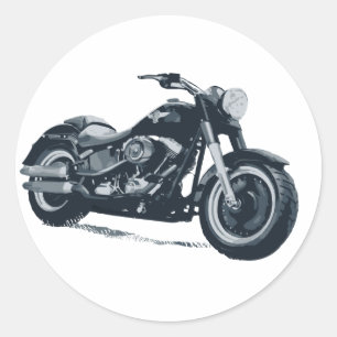 Elke jongen houdt van een Amerikaanse Fat Blue-mot Ronde Sticker