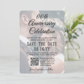 ELKE Jubileumfeestje 2 Foto & QR-code-overlay Save The Date (Staand voorkant)