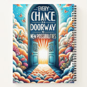 Elke kans is een deur naar kansen notitieboek (Achterkant)