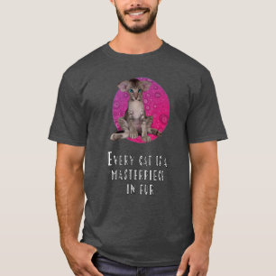 Elke kat is een meesterwerk in bont t-shirt