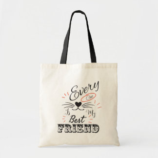 Elke Kat Is Mijn Beste Vriend – Schattige Minimaal Tote Bag