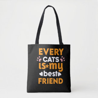Elke kat is mijn beste vriend - Schattigee Cat Lov Draagtas