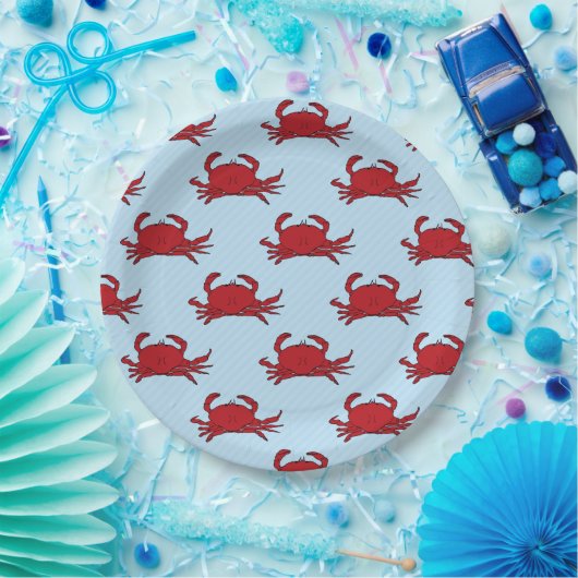 Elke keer dat Crab Fest kleur verandert Papieren Bordje (Feest)