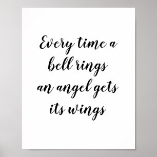 Elke keer dat een Bell Rings Angel zijn eigen ogen Poster