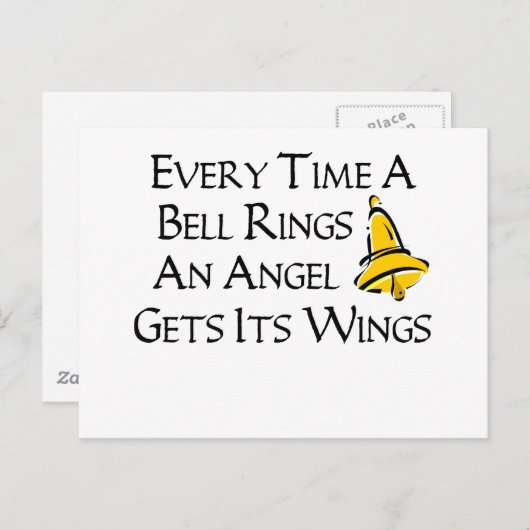 Elke keer dat een Bell Rings Briefkaart (Voorkant / Achterkant)
