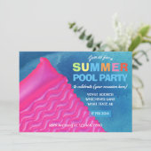 Elke keer dat een zomerpool wordt uitgenodigd kaart (Staand voorkant)