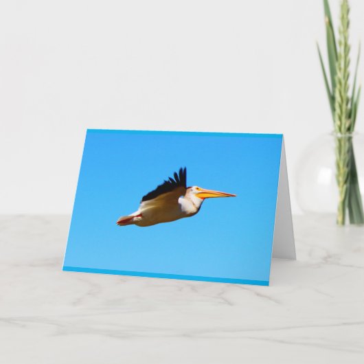 Elke keer dat er een pelikaanse vlieg is kaart (Voorkant)