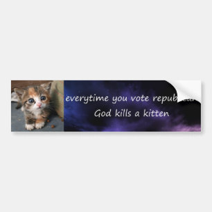 elke keer dat je een republikeinse stem uitbrengt bumpersticker