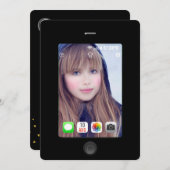 Elke keer dat Selfie Party een fotouitnodiging toe Kaart (Voorkant / Achterkant)