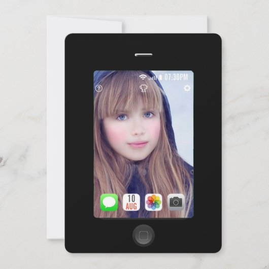 Elke keer dat Selfie Party een fotouitnodiging toe Kaart (Voorkant)