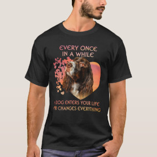 Elke keer in één keer een hond een Engelse Springe T-shirt