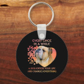 Elke keer in een oogopslag gaat je hond in het lev sleutelhanger (Voorkant)