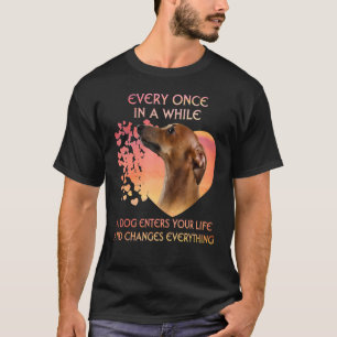 Elke keer in een tijd dat een greyhound je leven i t-shirt