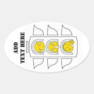 Elke keer_ ovale sticker