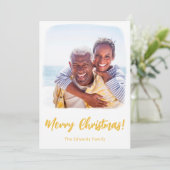 Elke kerstkaart | Kustfeestfoto (Staand voorkant)