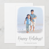 Elke kerstkaart | Tropische kustfotokaart (Voorkant / Achterkant)