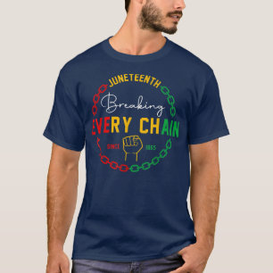 Elke keten breken sinds 1865 juni 1965, zwart H T-shirt