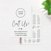 Elke kleur Aangepaste Logo HydraFaciale Aftercare  Visitekaartje (Bureau)