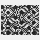 Elke kleur Abstract Teardrop MCM Pattern Fleece Deken (Voorkant (Horizontaal))