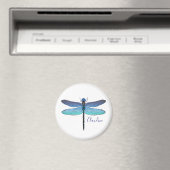Elke kleur Achtergrond Dragonfly Magnet Magneet (Insitu (Vaatwasser))