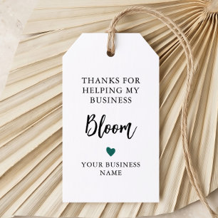 Elke kleur Bedankt voor het helpen van mijn bedrij Cadeaulabel
